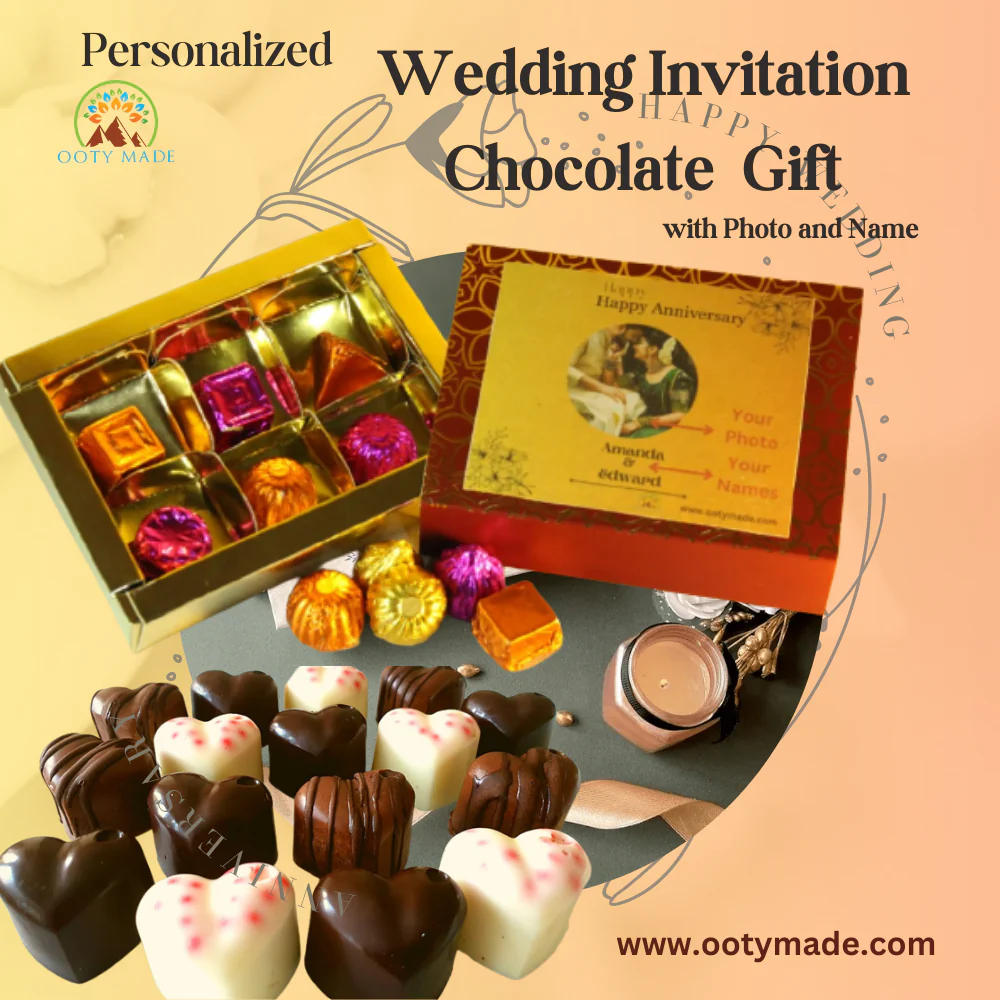 Customised chocolate gift pack for Birthday, Wedding, Anniversary